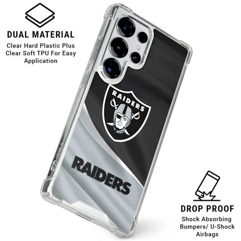NFL Las Vegas Raiders Galaxy S25 Ultra Clear Case